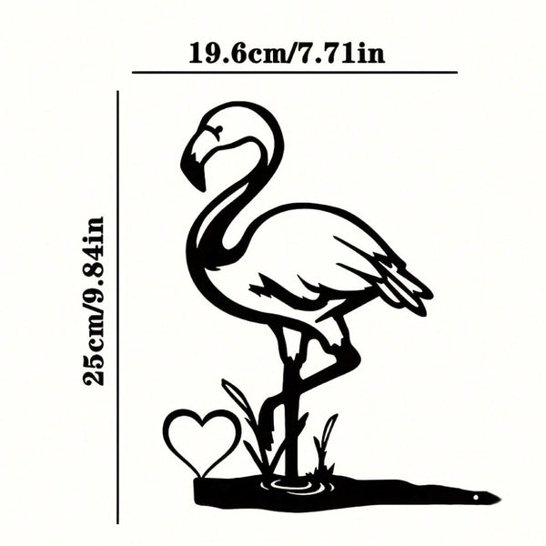 1 piece bird perch steel silhouette metal wall decoration, suitable for home garden patio outdoor statue insert decoration, is the perfect birthday gift.