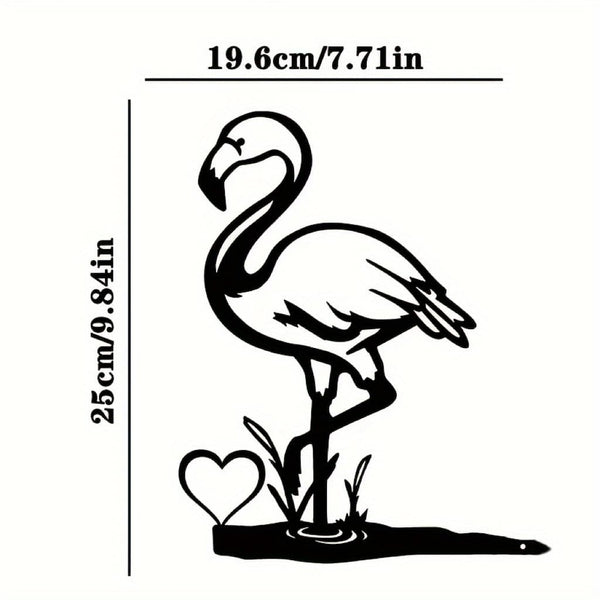 1 piece bird perch steel silhouette metal wall decoration, suitable for home garden patio outdoor statue insert decoration, is the perfect birthday gift.
