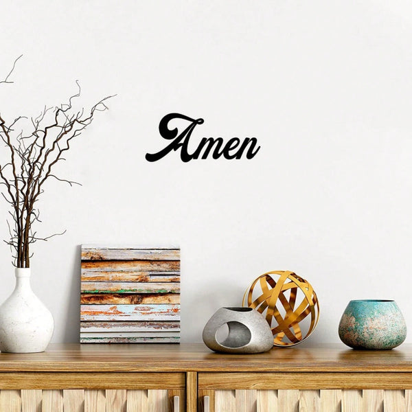 1PC Metal Word Sign Wall Art - Decorative Accent Metal Art, Wall Sign, Hanging Wall Art, Home Decor, Wall Decor, Wall Hanging