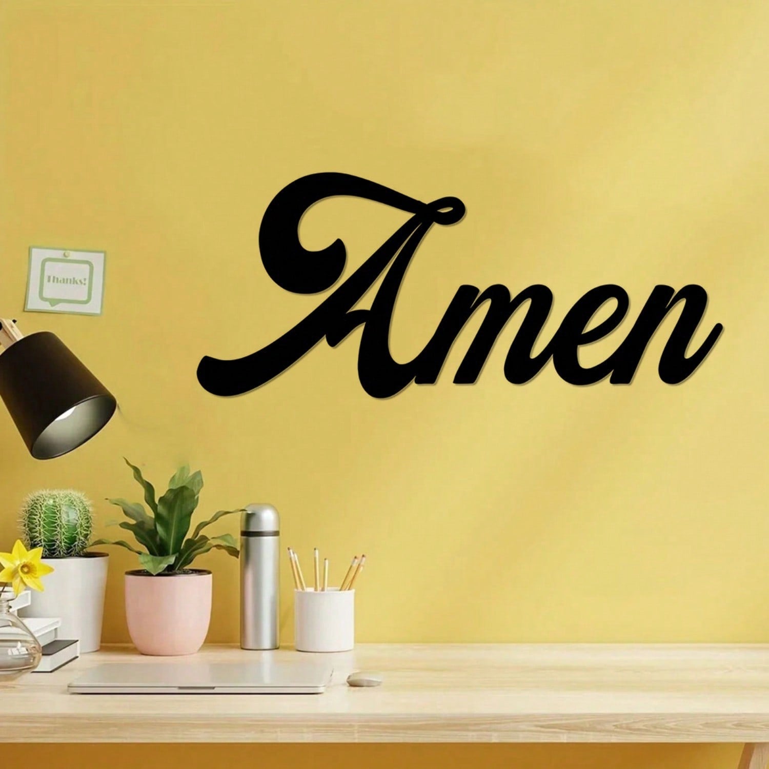 1PC Metal Word Sign Wall Art - Decorative Accent Metal Art, Wall Sign, Hanging Wall Art, Home Decor, Wall Decor, Wall Hanging