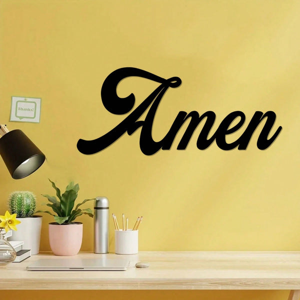 1PC Metal Word Sign Wall Art - Decorative Accent Metal Art, Wall Sign, Hanging Wall Art, Home Decor, Wall Decor, Wall Hanging
