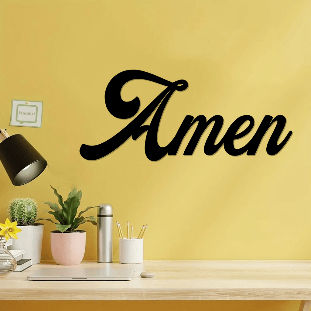 1PC Metal Word Sign Wall Art - Decorative Accent Metal Art, Wall Sign, Hanging Wall Art, Home Decor, Wall Decor, Wall Hanging