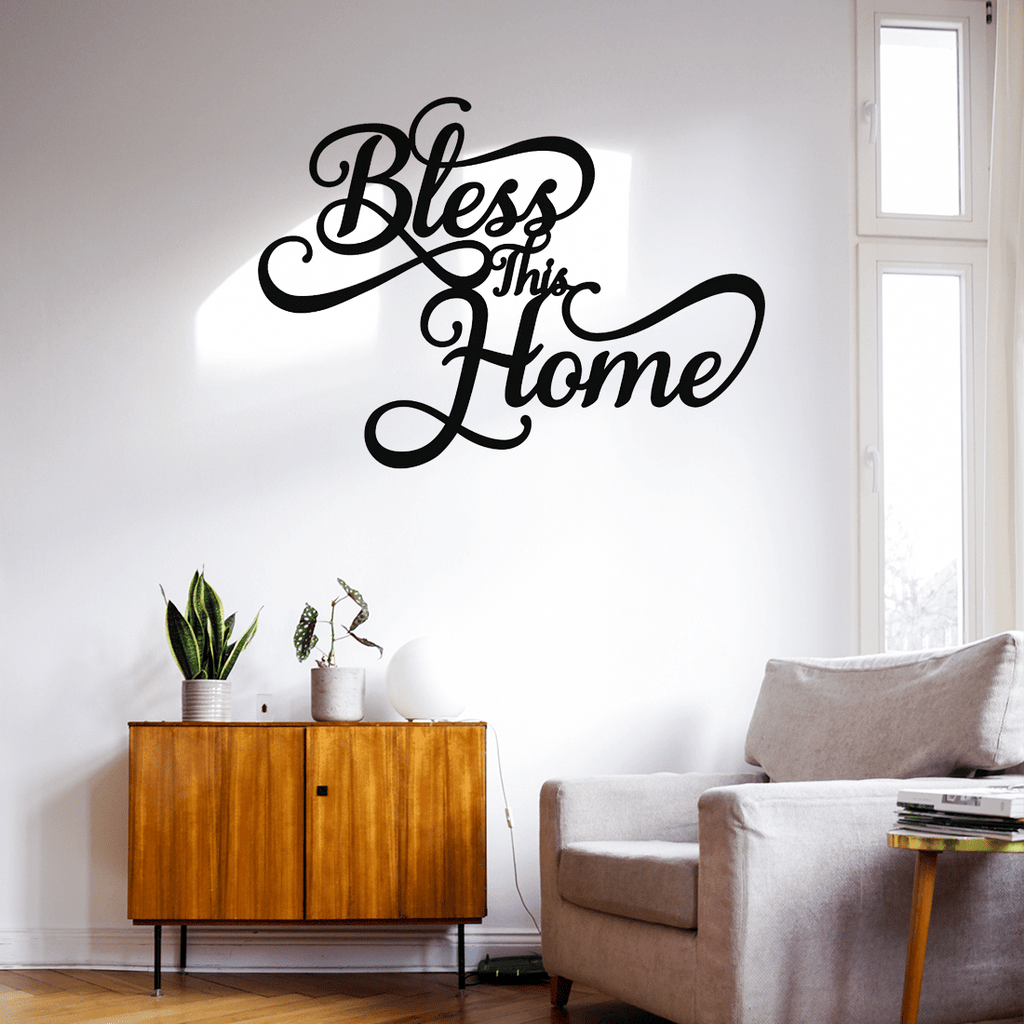 1PC Home Metal Wall Stencil Decor | Farmhouse Style Living Room Decoration | Elegant Metal Sign For Home Decor