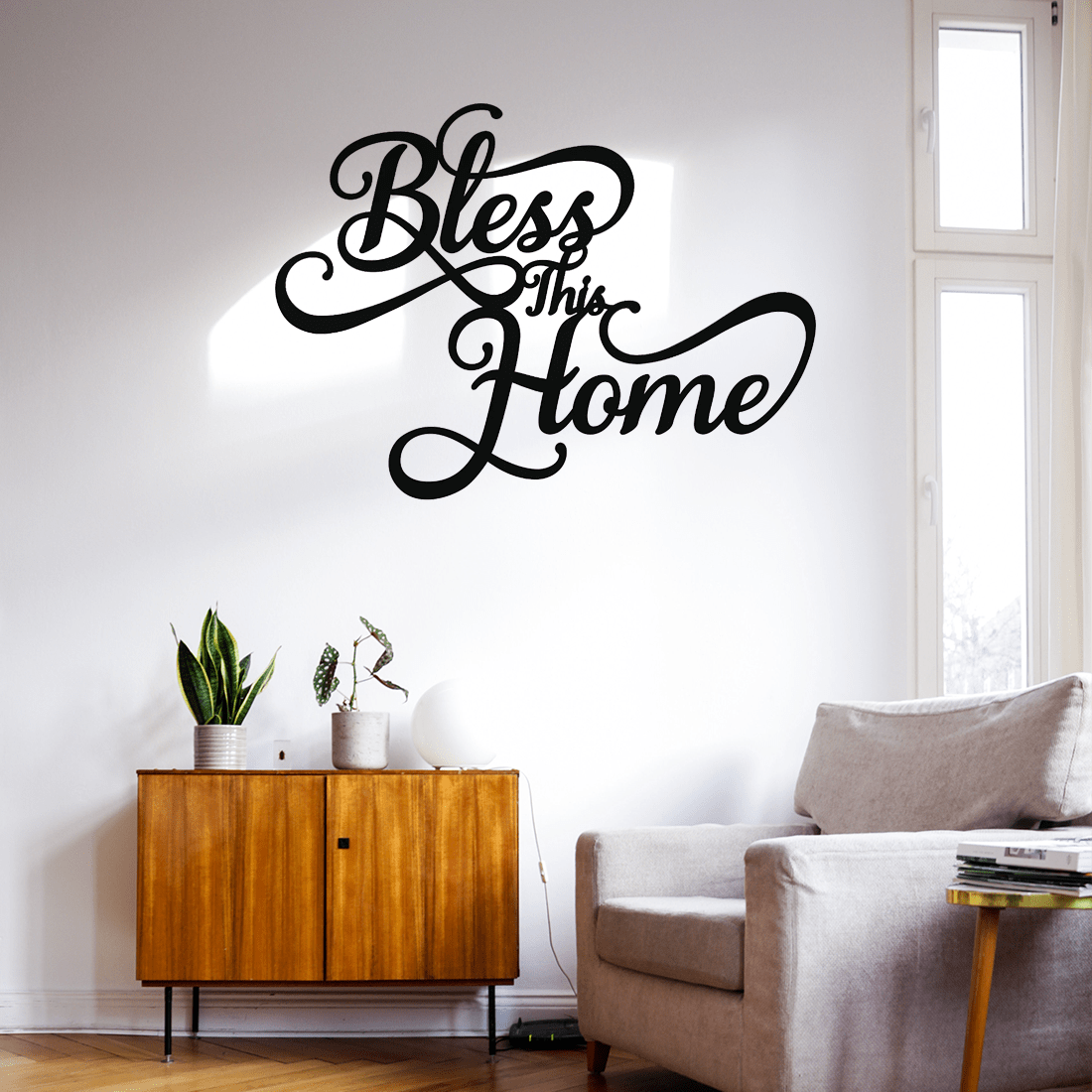 1PC Home Metal Wall Stencil Decor | Farmhouse Style Living Room Decoration | Elegant Metal Sign For Home Decor