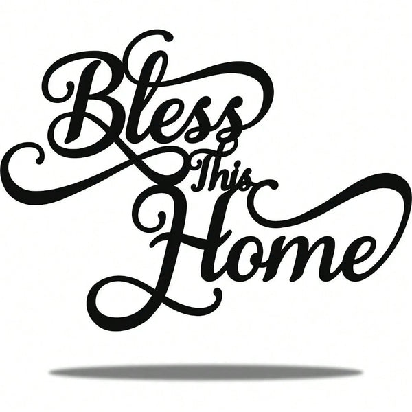 1PC Home Metal Wall Stencil Decor | Farmhouse Style Living Room Decoration | Elegant Metal Sign For Home Decor