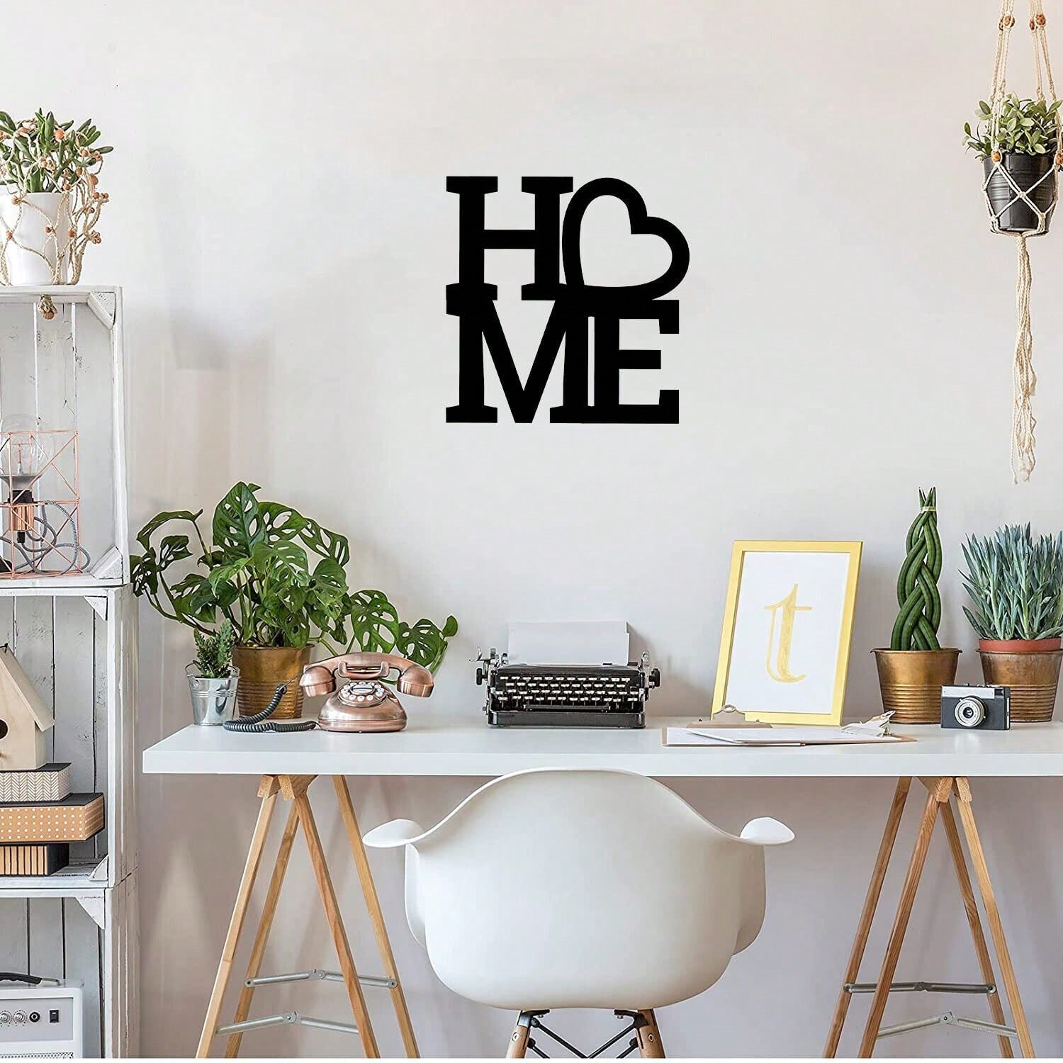 1PC Home Metal Wall Stencil Decor | Farmhouse Style Living Room Decoration | Elegant Metal Sign For Home Decor
