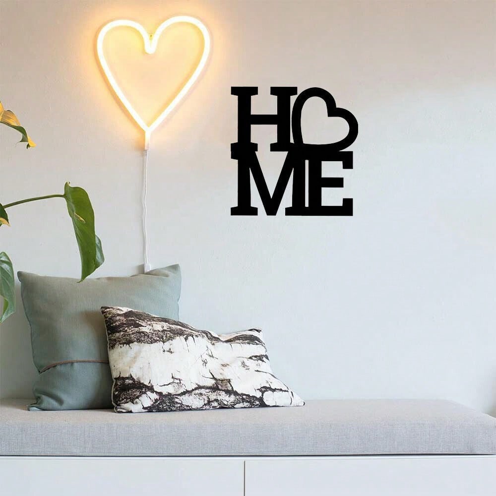 1PC Home Metal Wall Stencil Decor | Farmhouse Style Living Room Decoration | Elegant Metal Sign For Home Decor