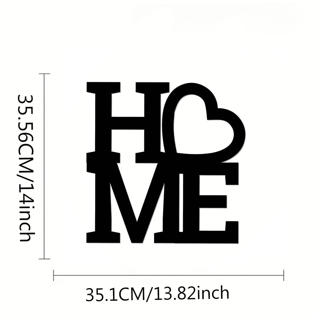 1PC Home Metal Wall Stencil Decor | Farmhouse Style Living Room Decoration | Elegant Metal Sign For Home Decor Secondary image