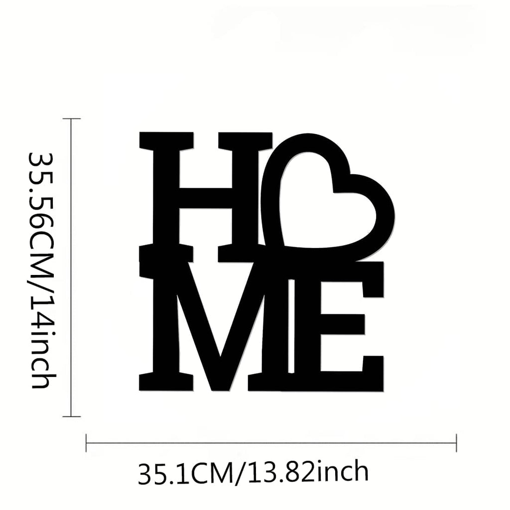 1PC Home Metal Wall Stencil Decor | Farmhouse Style Living Room Decoration | Elegant Metal Sign For Home Decor