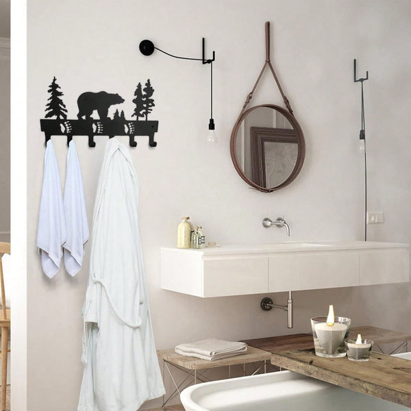 1PC Coat Hooks Wall Mounted Entryway - Dog Leash And Key Holder, Clothes Hat Rack, Towel Rack Organizer Hook For Wall, Coat Hanger