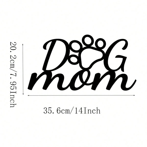 1 piece dog paw metal wall decoration plate - dog lover home decoration, gift for dog mother, dog paw pattern for living room and home decoration, wrought iron art, home decoration
