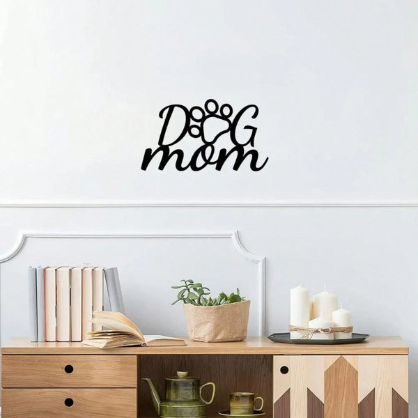 1 piece dog paw metal wall decoration plate - dog lover home decoration, gift for dog mother, dog paw pattern for living room and home decoration, wrought iron art, home decoration