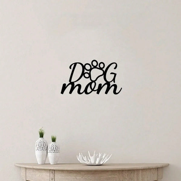 1 piece dog paw metal wall decoration plate - dog lover home decoration, gift for dog mother, dog paw pattern for living room and home decoration, wrought iron art, home decoration
