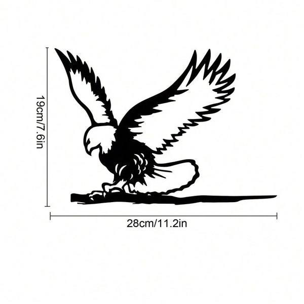 1 piece mushroom branch/eagle flying wrought iron silhouette metal wall decoration home garden patio outdoor statue stack decoration