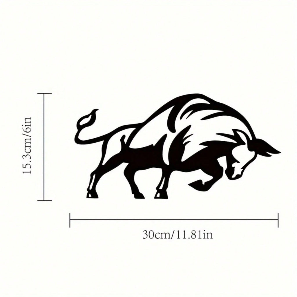 1-Piece Rooster and Cow Metal Wall Decorations: Modern Farmhouse Style Farm Animal Decorations, Hanging Artwork by HelloYoung