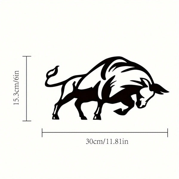 1-Piece Rooster and Cow Metal Wall Decorations: Modern Farmhouse Style Farm Animal Decorations, Hanging Artwork by HelloYoung