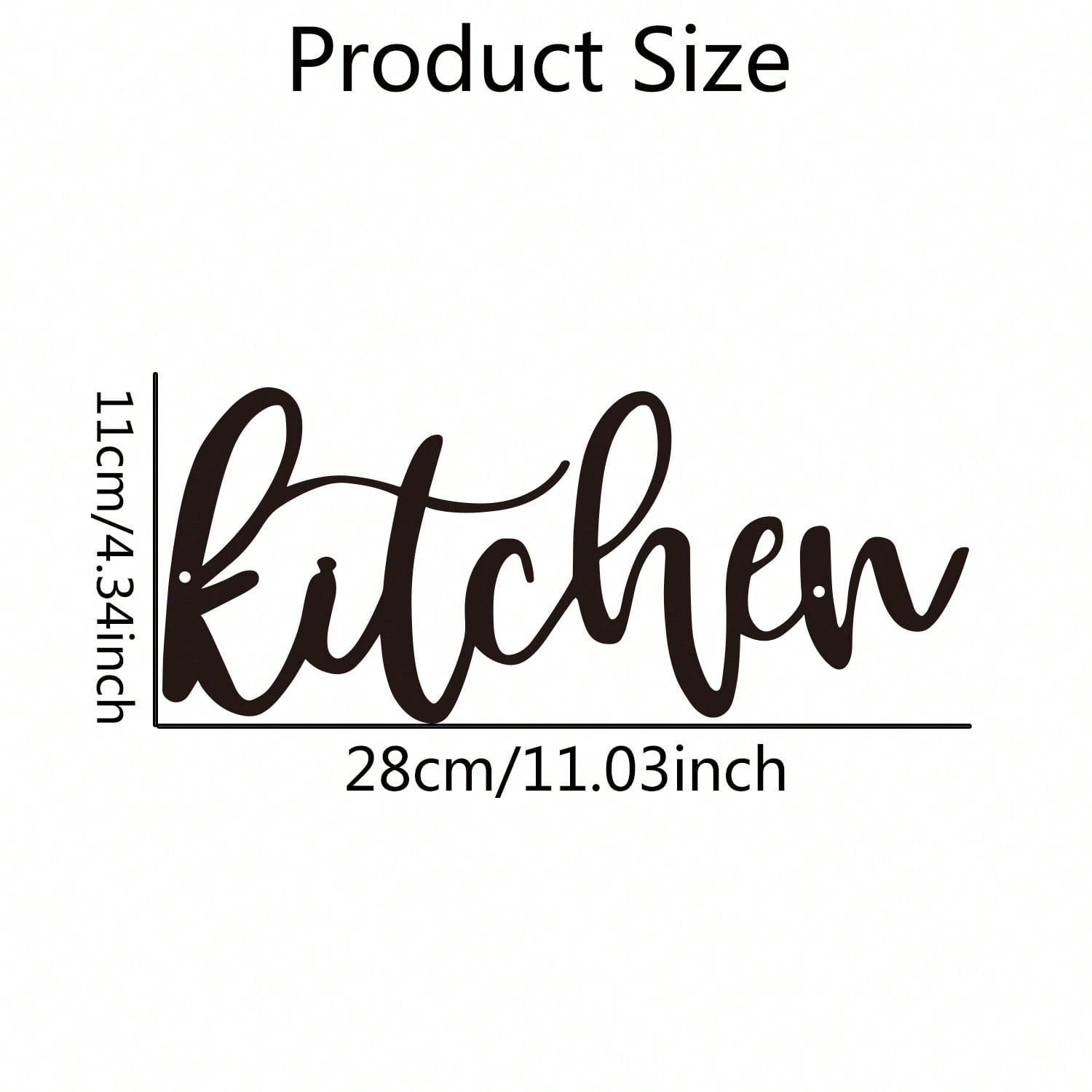 1PC Kitchen Metal Cutout Signs, Metal Kitchen Word Wall Decor, Art Kitchen, Home Restaurant Dining Room Kitchen Wall Decor