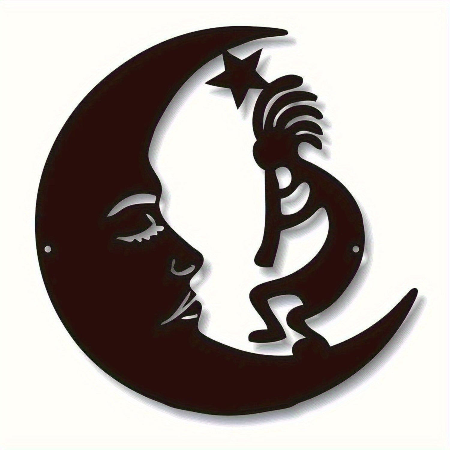 CIFbuy™ Interactive Fashionable 1pc Metal Moon Wall Art - Rotating Metal Moon Phase Set with Dynamic Lunar Cycle, Trendy Steel Decor Creates Interactive Celestial Ambiance - Wall Sculptures.