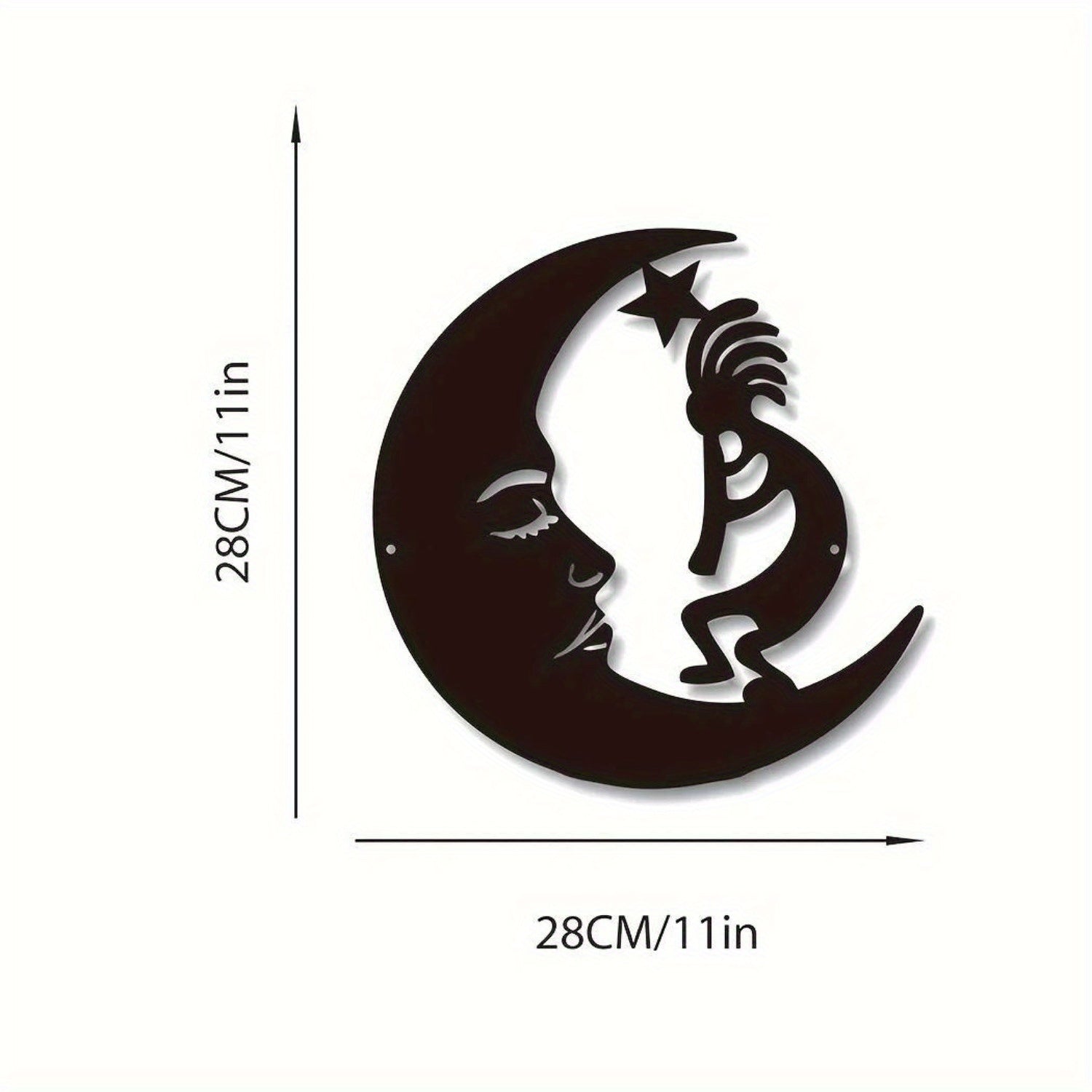 CIFbuy™ Interactive Fashionable 1pc Metal Moon Wall Art - Rotating Metal Moon Phase Set with Dynamic Lunar Cycle, Trendy Steel Decor Creates Interactive Celestial Ambiance - Wall Sculptures.