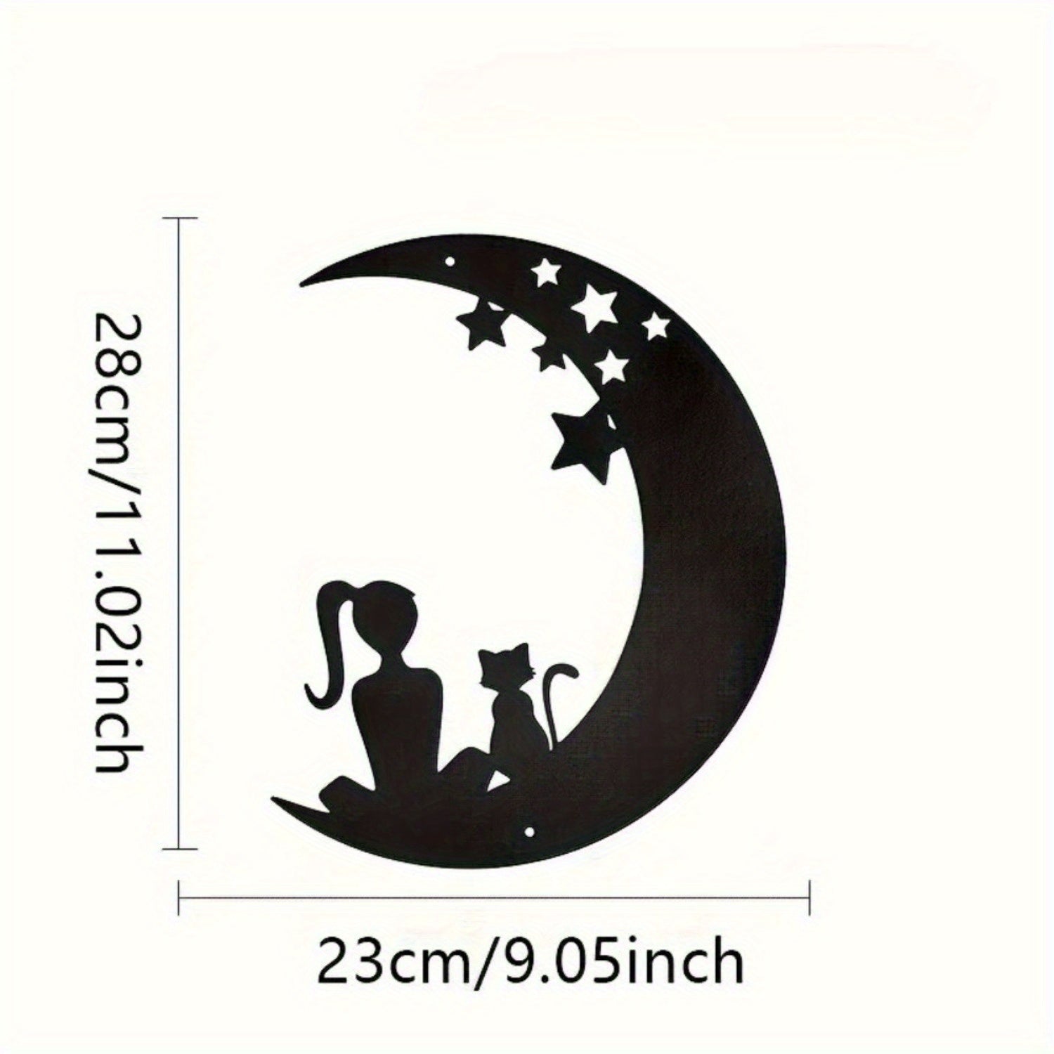 CIFbuy™ Interactive Fashionable 1pc Metal Moon Wall Art - Rotating Metal Moon Phase Set with Dynamic Lunar Cycle, Trendy Steel Decor Creates Interactive Celestial Ambiance - Wall Sculptures.