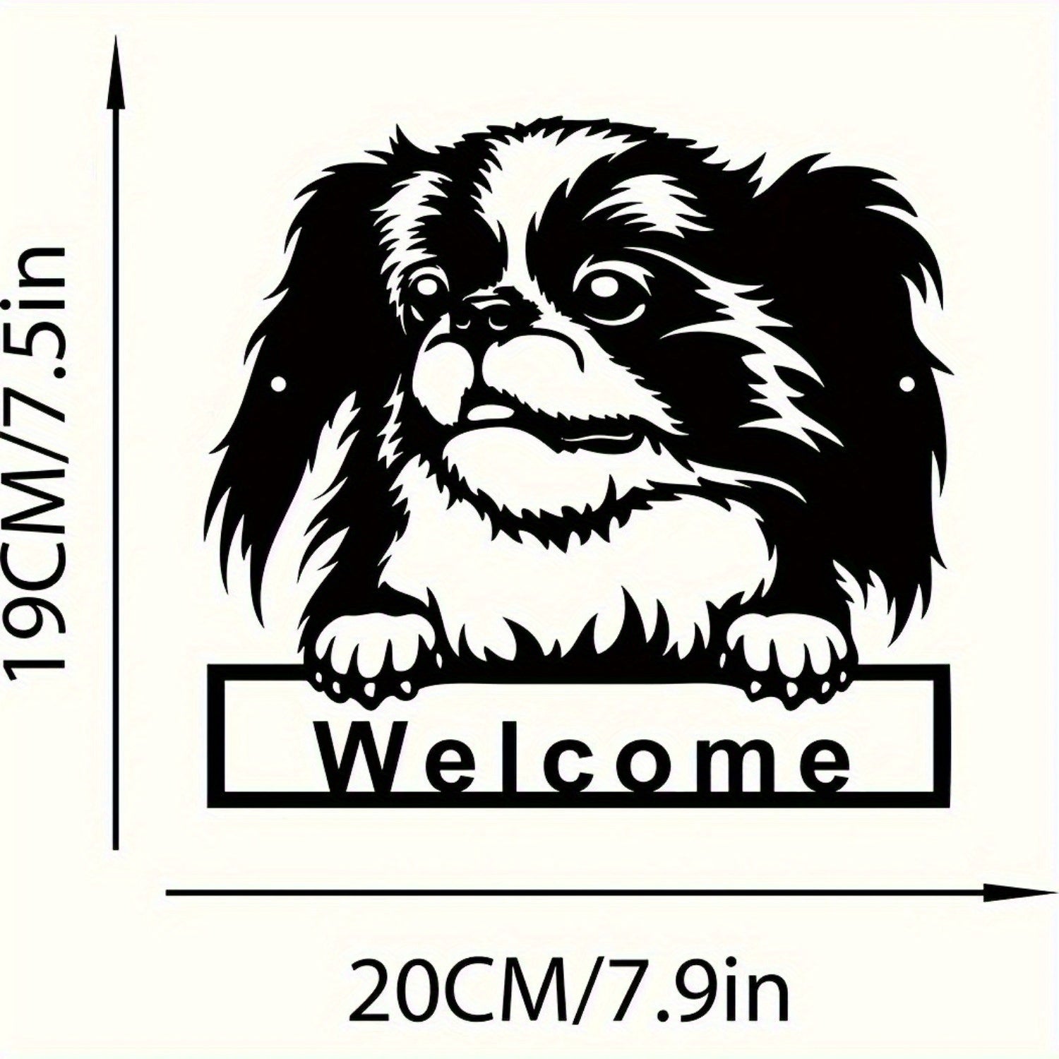 CIFbuy™ Industrial High-Quality 1pc Dog Welcome Sign - Raw Metal Wall Art with Bold German Shepherd Design, Urban Indoor/Outdoor Decor & Edgy Gift for Dog Owners - Wall Sculptures.