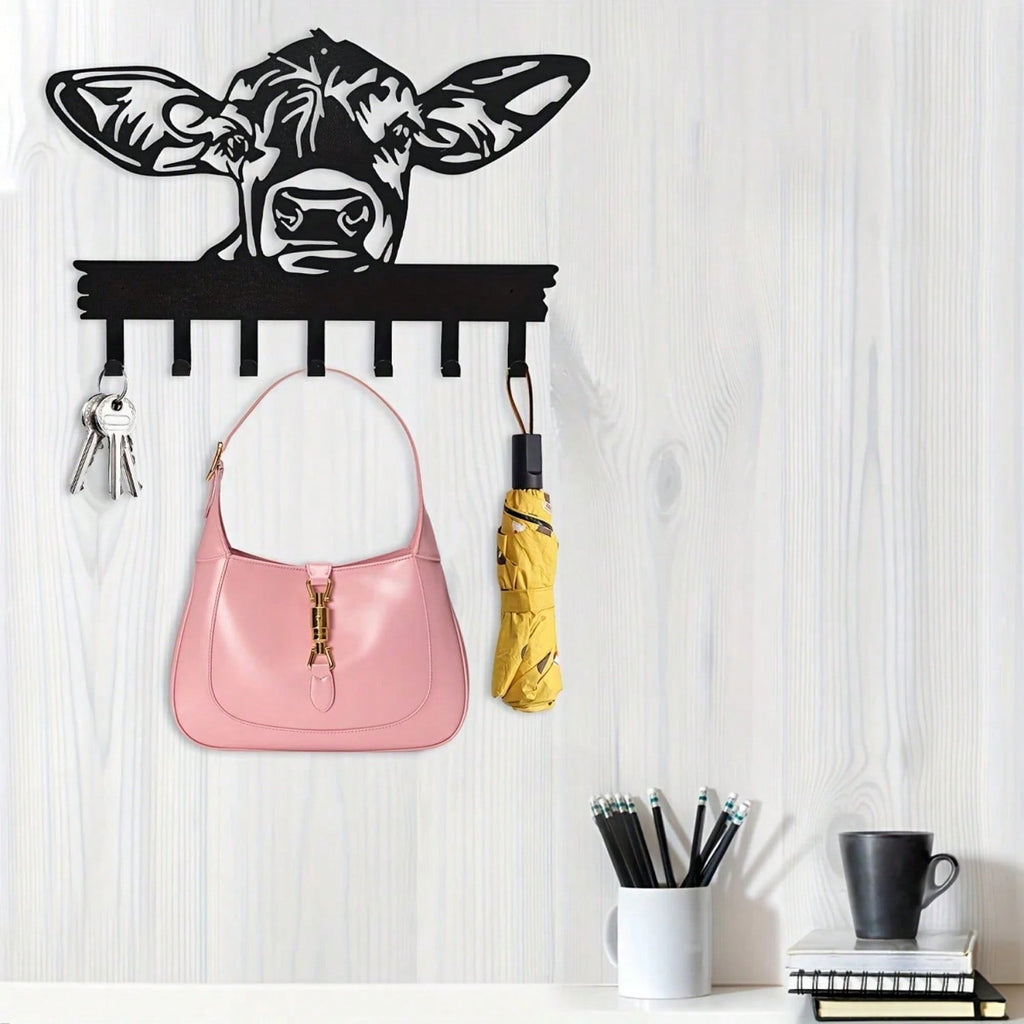 1 Ox Door Hook Hanger - Decorative coat rack for hanging clothing, hats, towels, and keys, home and wall decor