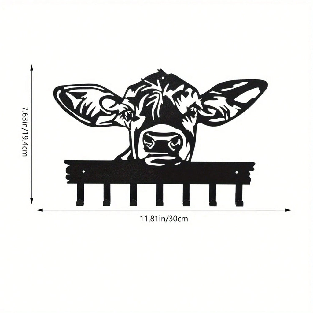 1 Ox Door Hook Hanger - Decorative coat rack for hanging clothing, hats, towels, and keys, home and wall decor