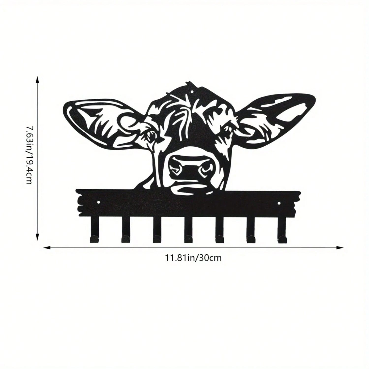 1 Ox Door Hook Hanger - Decorative coat rack for hanging clothing, hats, towels, and keys, home and wall decor