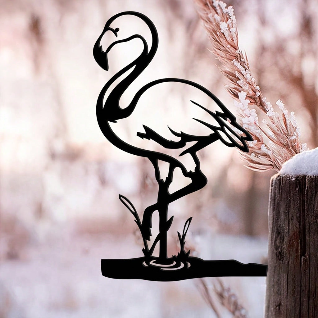 1pc Metal  Bird Sign Cutout - Rustic Outdoor Decor for Home & Garden, Housewarming Gift for Patio and Lawn Decoration