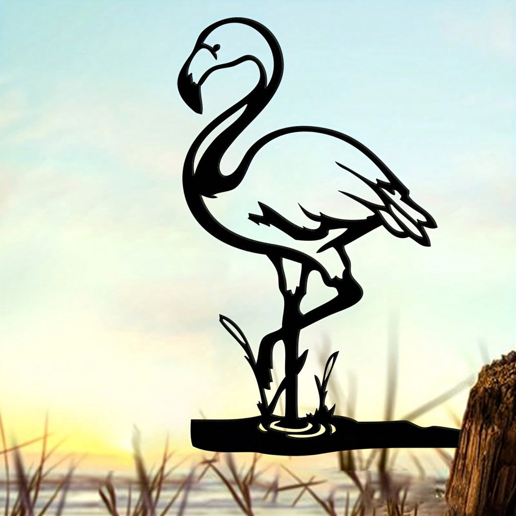 1pc Metal  Bird Sign Cutout - Rustic Outdoor Decor for Home & Garden, Housewarming Gift for Patio and Lawn Decoration
