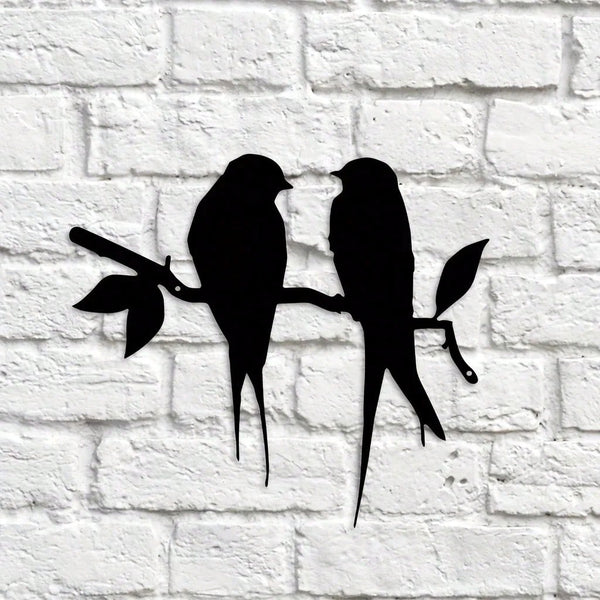 1pc Metal  Bird Sign Cutout - Rustic Outdoor Decor for Home & Garden, Housewarming Gift for Patio and Lawn Decoration
