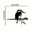 1-Piece bird-shaped wrought iron silhouette - garden garden decoration, outdoor wooden fence design decoration plug-in