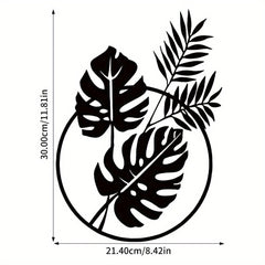 CIFbuy™ Trendy Palm Leaf Metal Wall Ornament - Modern Plant Silhouette Sculpture, Perfect for Housewarming Gifts & Restaurant Decor, Fashion-Forward Design Keeps Decor on Trend, Elegant Decorative Wall Sculptures.