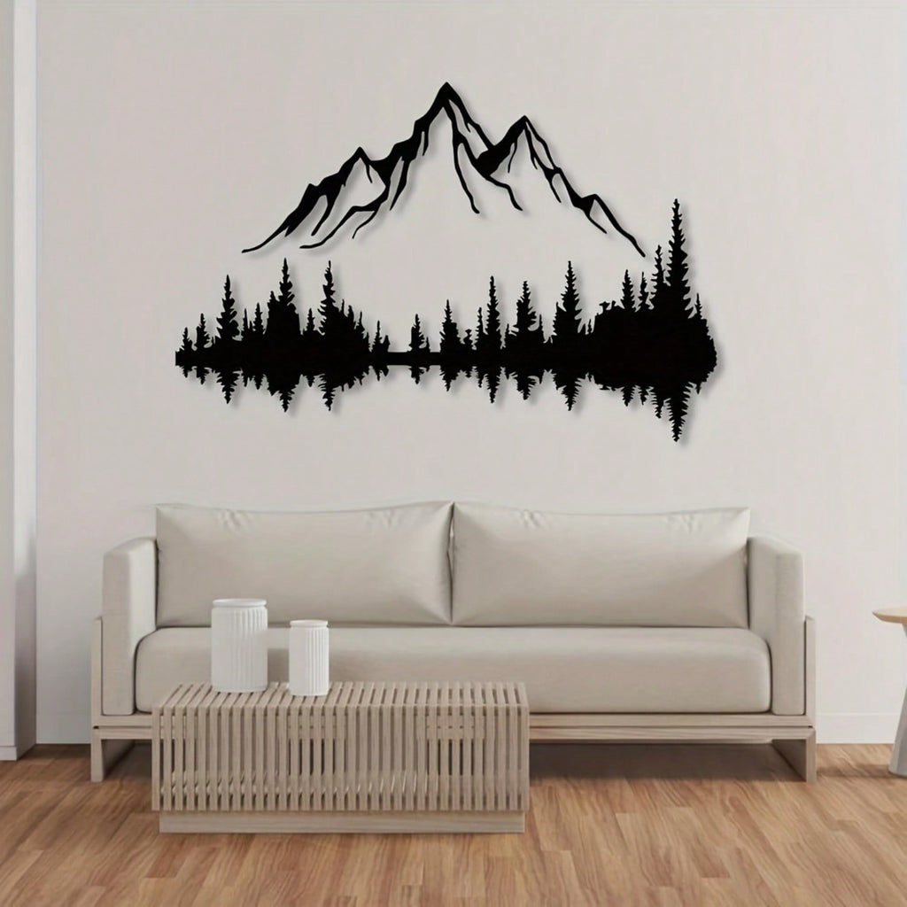 1 piece of beautiful black metal hook wall decoration - perfect for living room, foyer or holiday decoration, rust-resistant and durable, long-lasting charm, suitable for a variety of festivals.