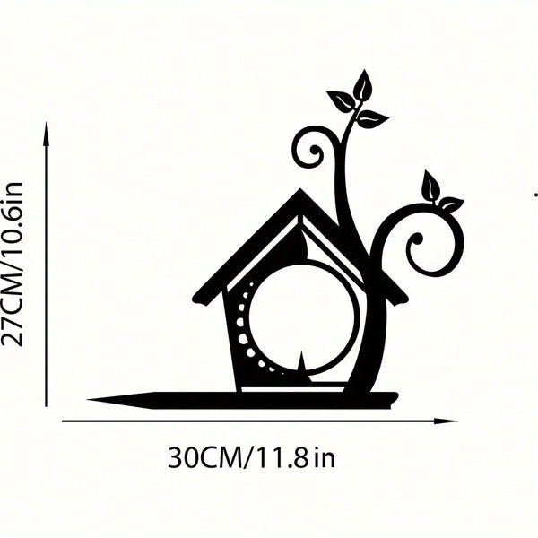 1 piece of fairy-picking metal wall decoration, rustic style, perfect for garden and courtyard decoration, dreamy and artistic.