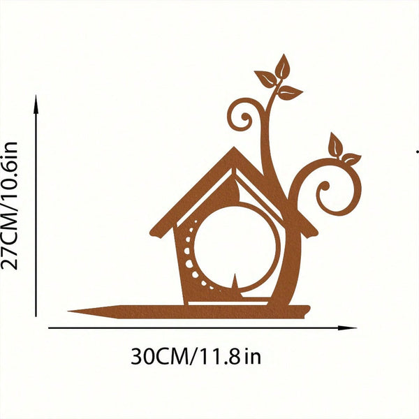 1 piece of fairy-picking metal wall decoration, rustic style, perfect for garden and courtyard decoration, dreamy and artistic.