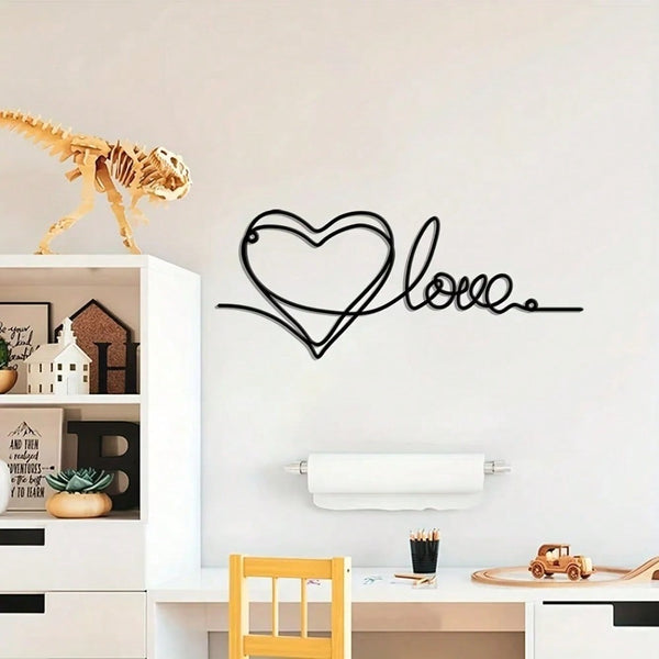 1 piece. Unique wire heart-shaped wall decoration. Contains two sides. Ideal gift for birthdays, Christmas and home decor. Also suitable for anniversaries and Valentine's Day. Birthday
