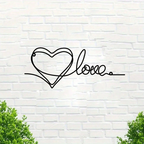 1 piece. Unique wire heart-shaped wall decoration. Contains two sides. Ideal gift for birthdays, Christmas and home decor. Also suitable for anniversaries and Valentine's Day. Birthday