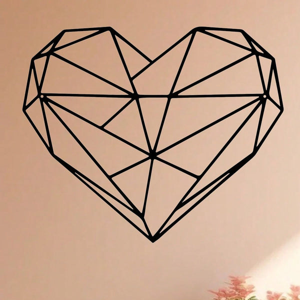 1 piece. Unique wire heart-shaped wall decoration. Contains two sides. Ideal gift for birthdays, Christmas and home decor. Also suitable for anniversaries and Valentine's Day. Birthday