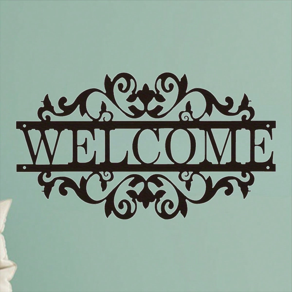 1 piece. Metal decoration welcome sign. Front porch decoration. Porch metal sign. Metal house number. Home art. Also suitable for B & Bs and inns. Best birthday gift