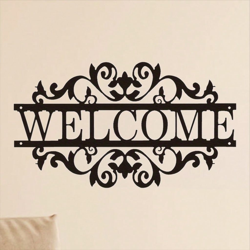 1 piece. Metal decoration welcome sign. Front porch decoration. Porch metal sign. Metal house number. Home art. Also suitable for B & Bs and inns. Best birthday gift