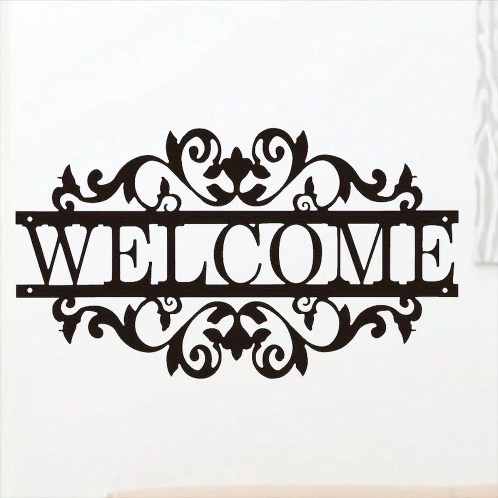 1 piece. Metal decoration welcome sign. Front porch decoration. Porch metal sign. Metal house number. Home art. Also suitable for B & Bs and inns. Best birthday gift