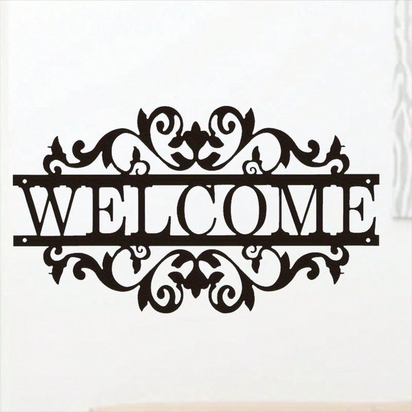 1 piece. Metal decoration welcome sign. Front porch decoration. Porch metal sign. Metal house number. Home art. Also suitable for B & Bs and inns. Best birthday gift