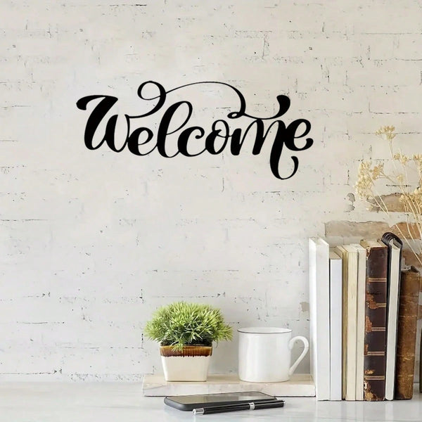 1 piece. Metal decoration welcome sign. Front porch decoration. Porch metal sign. Metal house number. Home art. Also suitable for B & Bs and inns. Best birthday gift