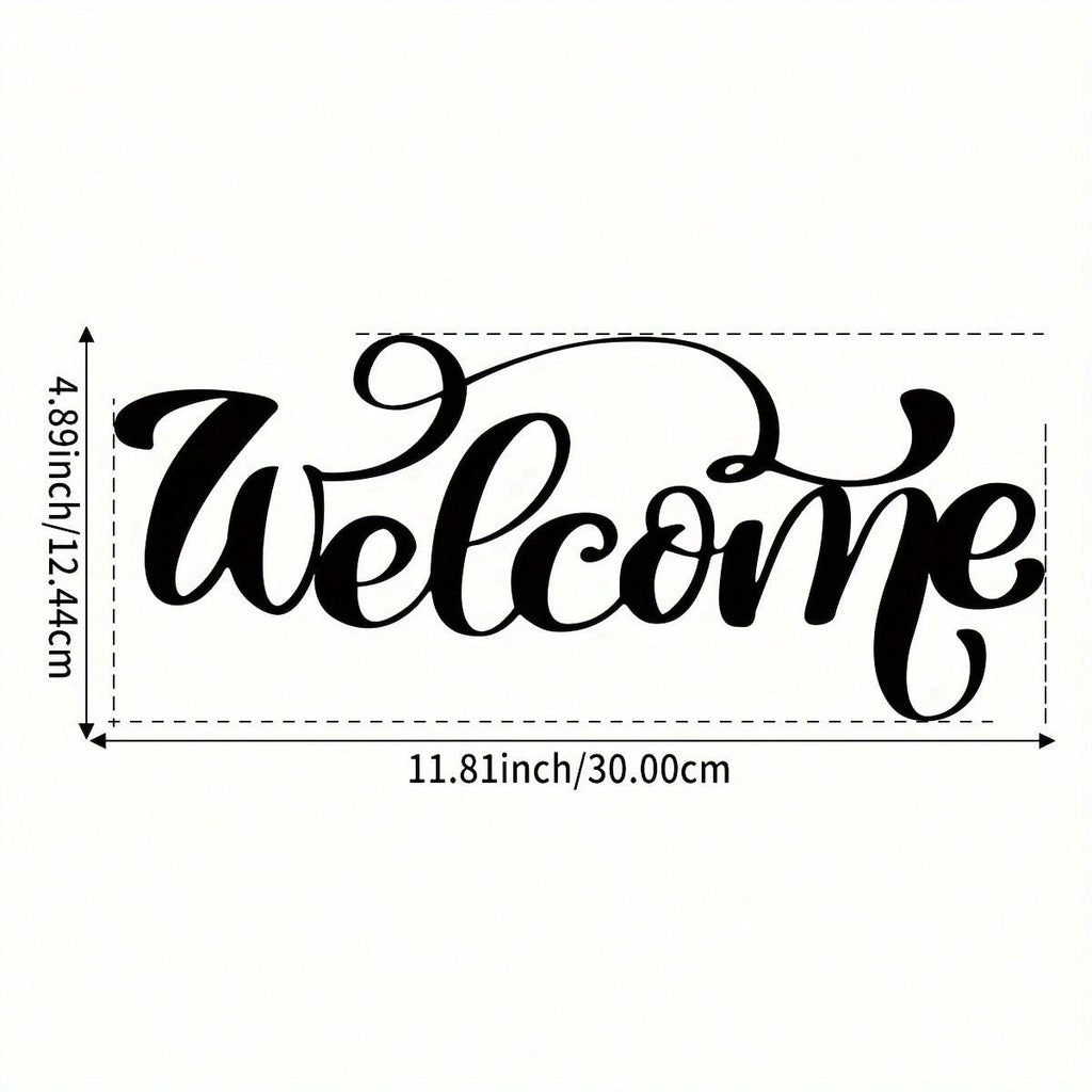 1 piece. Metal decoration welcome sign. Front porch decoration. Porch metal sign. Metal house number. Home art. Also suitable for B & Bs and inns. Best birthday gift