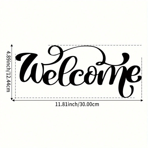 1 piece. Metal decoration welcome sign. Front porch decoration. Porch metal sign. Metal house number. Home art. Also suitable for B & Bs and inns. Best birthday gift