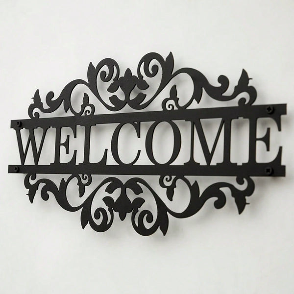 1 piece. Metal decoration welcome sign. Front porch decoration. Porch metal sign. Metal house number. Home art. Also suitable for B & Bs and inns. Best birthday gift