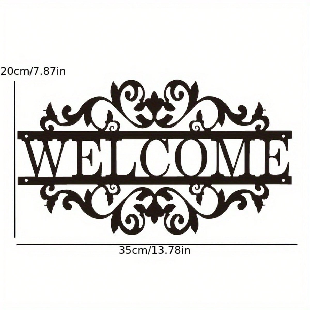 1 piece. Metal decoration welcome sign. Front porch decoration. Porch metal sign. Metal house number. Home art. Also suitable for B & Bs and inns. Best birthday gift