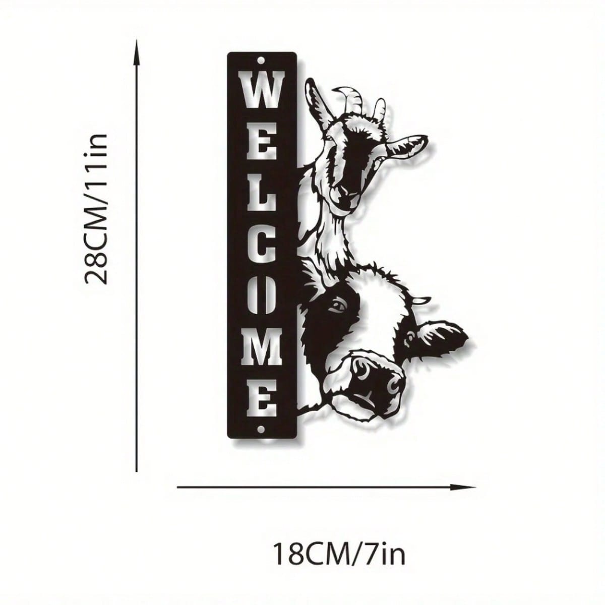 1 piece. Metal decoration welcome sign. Front porch decoration. Porch metal sign. Metal house number. Home art. Also suitable for B & Bs and inns. Best birthday gift