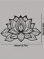 A mandala metal wall hanging, a fine black lotus mandala wall decoration, a women's artwork, suitable for homes, living rooms, courtyard or garden decorations, balconies, decorative sculptures, home decorations, room decorations
